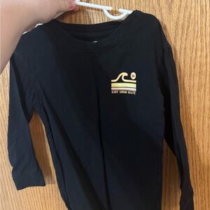 Binky Bro Black Surf Snow Skate Kids Long Sleeve Shirt